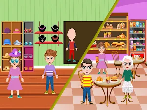 Pretend Town Shopping Store: Girls Dress Up Game Screenshot 2