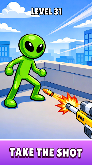Stickman Sniper: Alien Hunt Screenshot 2