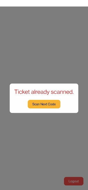 Barbarossa Ticket Scanner Screenshot 1