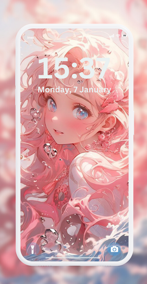 Glitter Girly Pink Wallpaper Screenshot 0