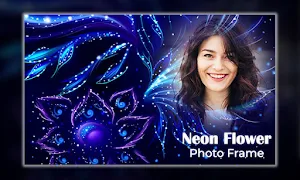 Neon Flower Photo Frame Screenshot 1