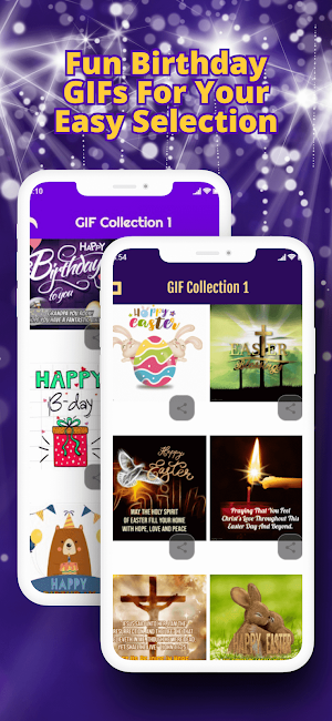 Happy Birthday Wishes GIFs App Screenshot 2