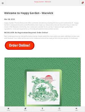 Happy Garden Warwick Ordering Screenshot 3