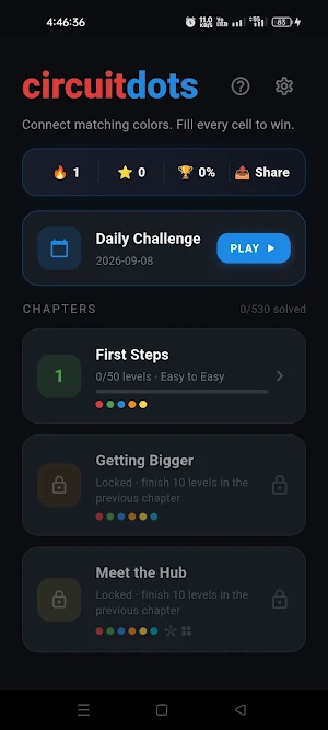 Circuit Dots: Connect the dots Screenshot 0