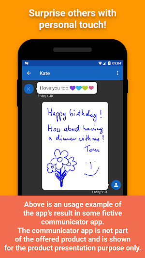 Handwritten Messages, MMS Screenshot 3