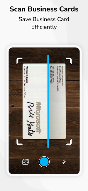 Business Card Scanner + Reader Screenshot 0