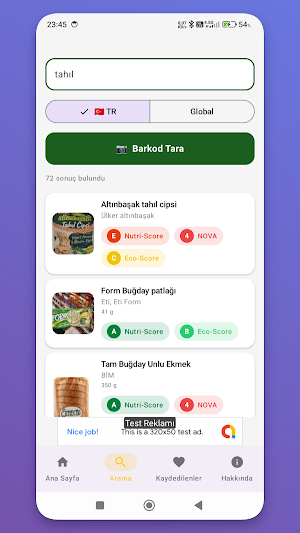 NutriApp: Besin & Diyabet Screenshot 1