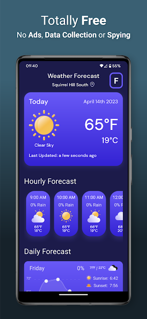 DualTemp Weather Screenshot 1