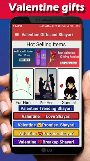 Valentine Gifts & Shayari: Propose Day Shayari Screenshot 0
