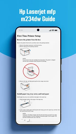 Hp Laserjet mfp m234dw Guide Screenshot 3