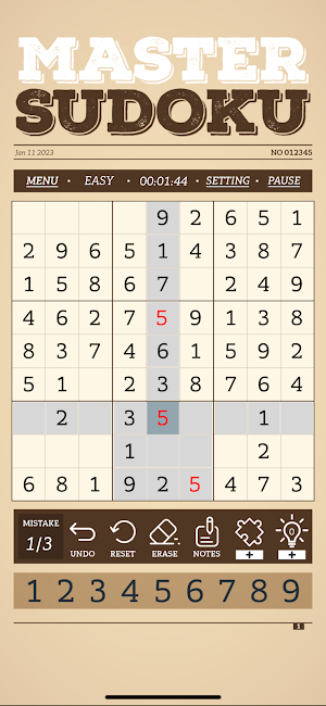 Sudoku Master - Number Puzzles Screenshot 3