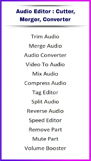 Audio Editor : Cutter, Merger Screenshot 0
