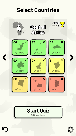 Countries of Africa Quiz - Maps, Capitals, Flags Screenshot 2