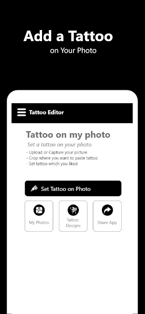 Tattoo Maker - Tattoo my Photo Screenshot 1