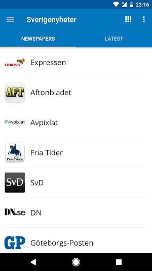 Sweden News (Nyheter) Screenshot 0
