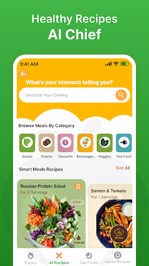 Cookbook App: Recipe Calories Screenshot 1