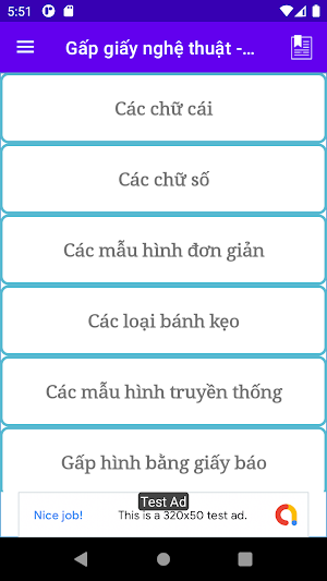 Gấp giấy nghệ thuật - Origami Screenshot 0