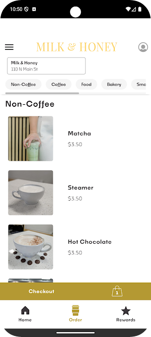 Milk & Honey Coffee Screenshot 2