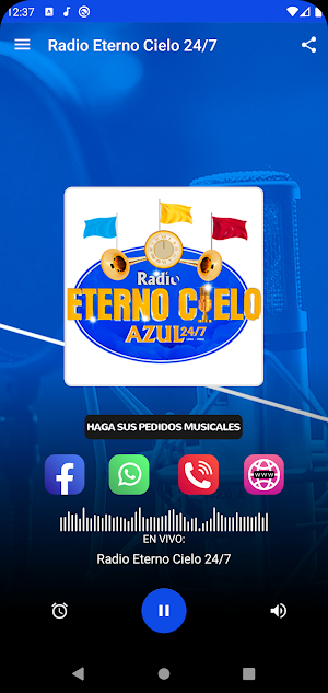 Radio Eterno Cielo Azul 24/7 Screenshot 1