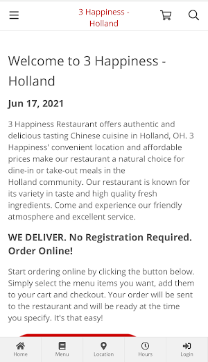3 Happiness - Holland Ordering Screenshot 0