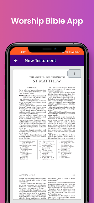Holy Bible, New Testament Screenshot 1