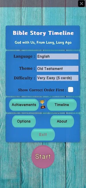 Bible Timeline - God with Us Screenshot 0