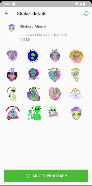 Stickers de Aliens Screenshot 1