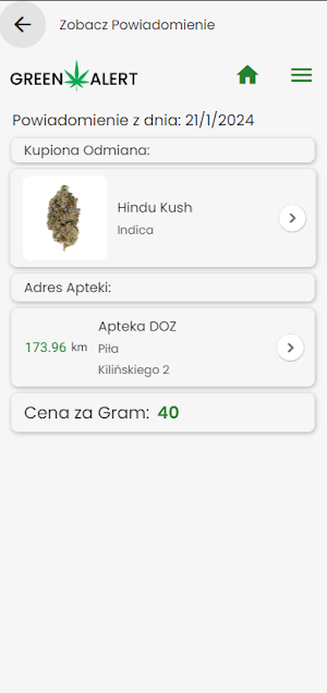 Green Alert Screenshot 1