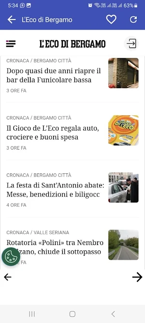 Quotidiani Italiani-Itali News Screenshot 2