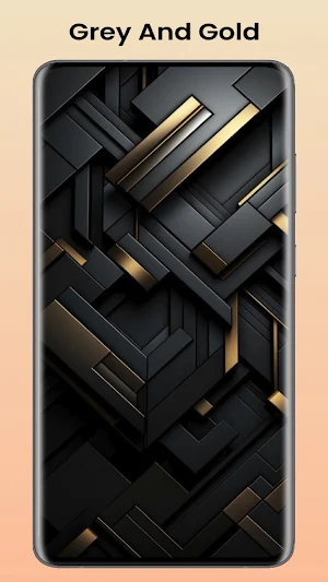 Grey And Gold Wallpaper Screenshot 2