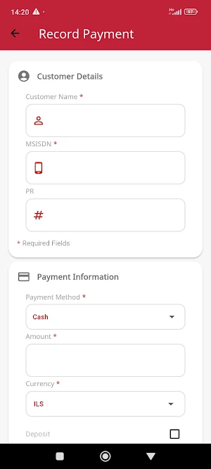Ooredoo iCollect Screenshot 3