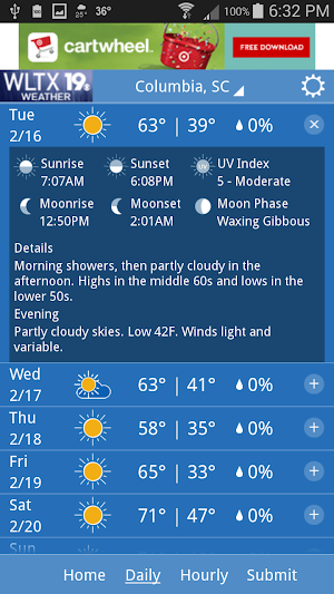 WLTX Weather Screenshot 1