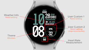 IWF Digital Master watch face Screenshot 1