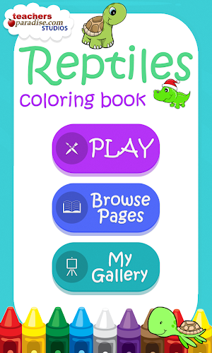 Reptiles Coloring Book & Game Screenshot 0