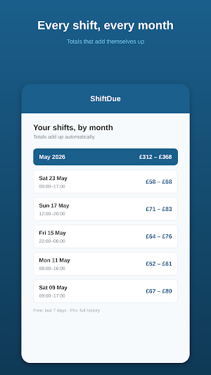 ShiftDue: UK Shift Pay Screenshot 3