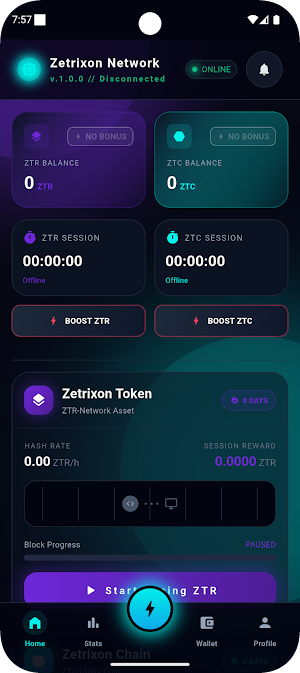 Zetrixon Network: Future Asset Screenshot 0