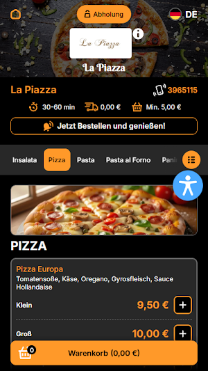 La Piazza Restaurant Bad Laer Screenshot 1