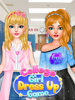College Girl Dress Up Makeover: Fashion Game Screenshot 0