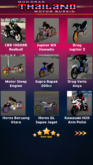 Mod Drag Thailand Motor Bussid Screenshot 2