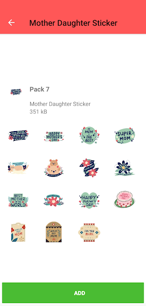 Mother daughter sticker screenshot 6
