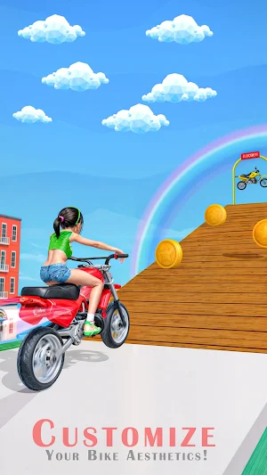 Young Biker Girl Ramp Bike Screenshot 3