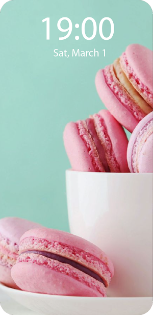 Macaron Live Wallpaper Paralla Screenshot 2