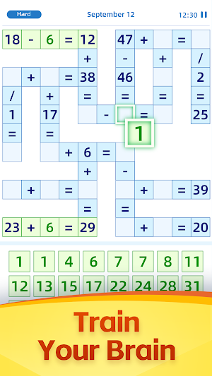 Math Puzzle Cross Number Game Screenshot 1