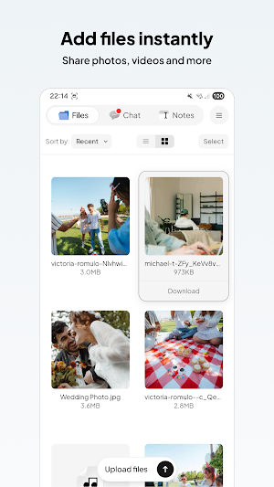 Pooortal: Share Files & Chat Screenshot 1