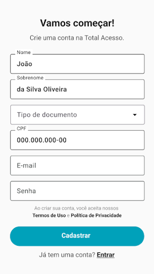 Total Acesso Ingressos Screenshot 1