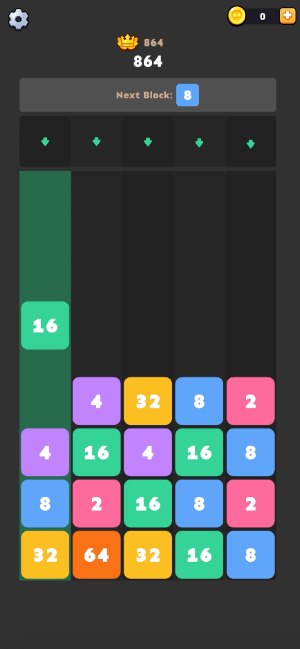 Number Fall : Merge Game Screenshot 1