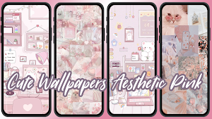 Cute Wallpapers Aesthetic Pink Screenshot 1