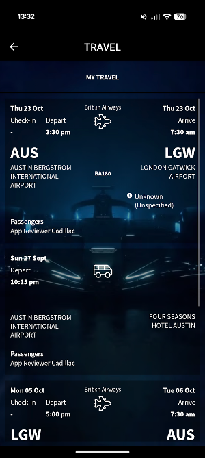 Cadillac F1 Travel Screenshot 2