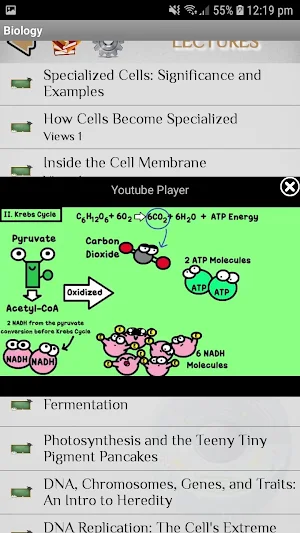 Biology - Lectures Screenshot 1