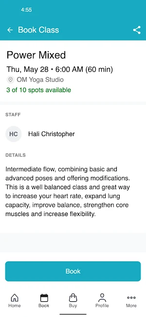 Om Yoga Studio Screenshot 2